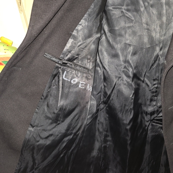 Vintage U.S. Navy Dark Blue Collared Jacket Coat Wool - Picture 10 of 12